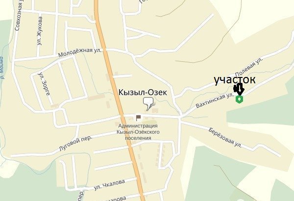 Карта кызыл озек