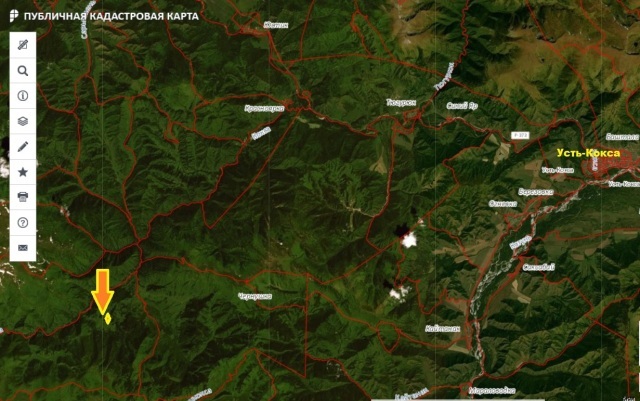 Кадастровая карта карагай